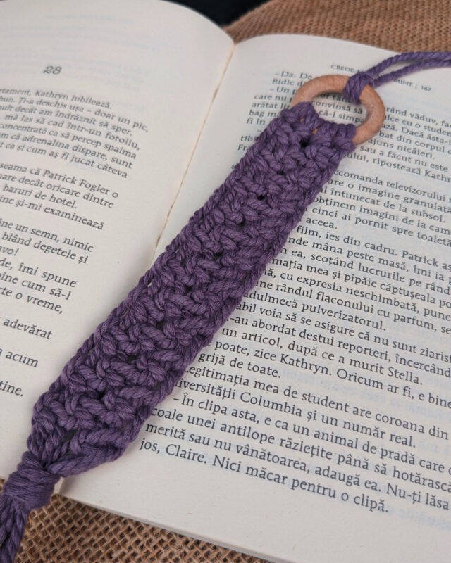 semn-de-carte-noduri-lavandă